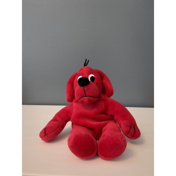 1997 Scholastic Side Kicks Clifford The Big Red Dog 7" Plush Stuffed Animal - Picture 1 of 4